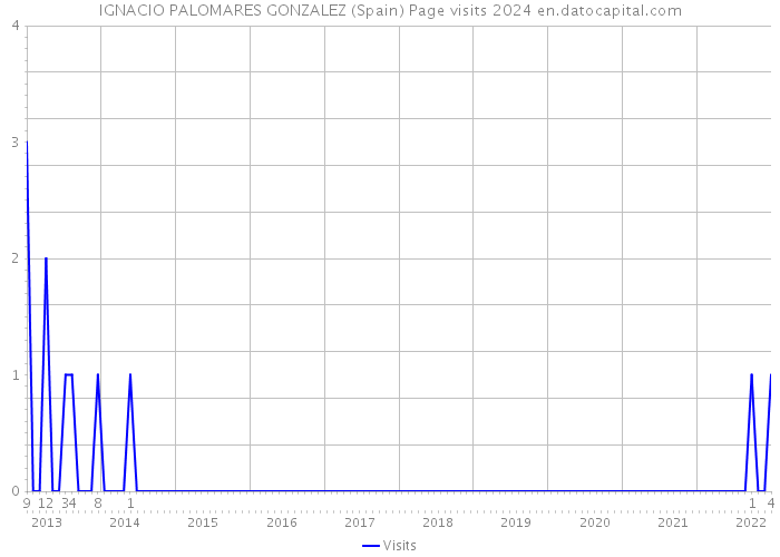 IGNACIO PALOMARES GONZALEZ (Spain) Page visits 2024 