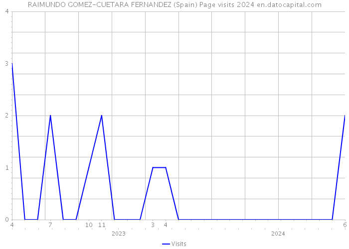 RAIMUNDO GOMEZ-CUETARA FERNANDEZ (Spain) Page visits 2024 