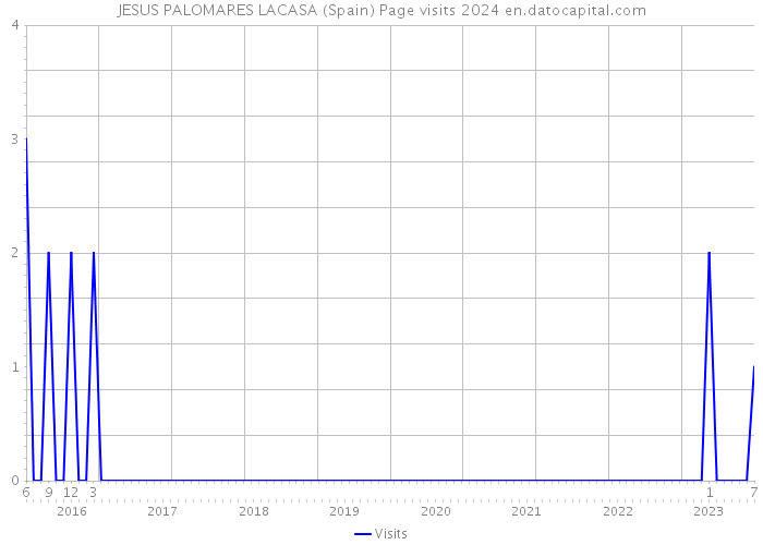 JESUS PALOMARES LACASA (Spain) Page visits 2024 