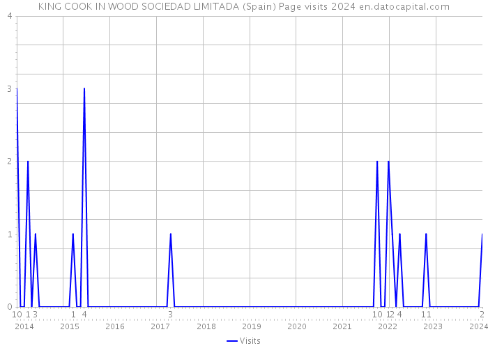 KING COOK IN WOOD SOCIEDAD LIMITADA (Spain) Page visits 2024 
