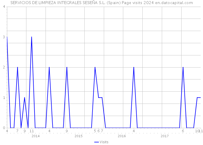 SERVICIOS DE LIMPIEZA INTEGRALES SESEÑA S.L. (Spain) Page visits 2024 