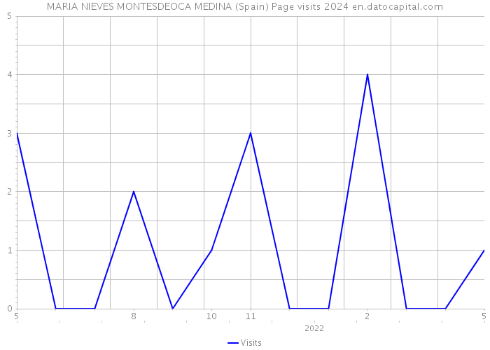 MARIA NIEVES MONTESDEOCA MEDINA (Spain) Page visits 2024 