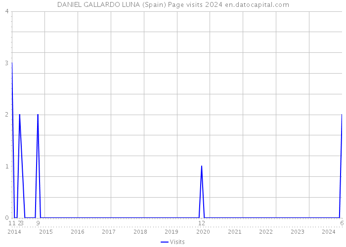 DANIEL GALLARDO LUNA (Spain) Page visits 2024 