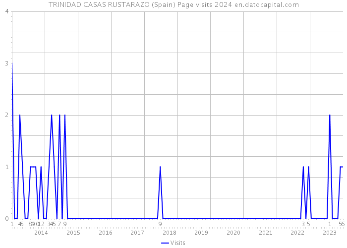 TRINIDAD CASAS RUSTARAZO (Spain) Page visits 2024 