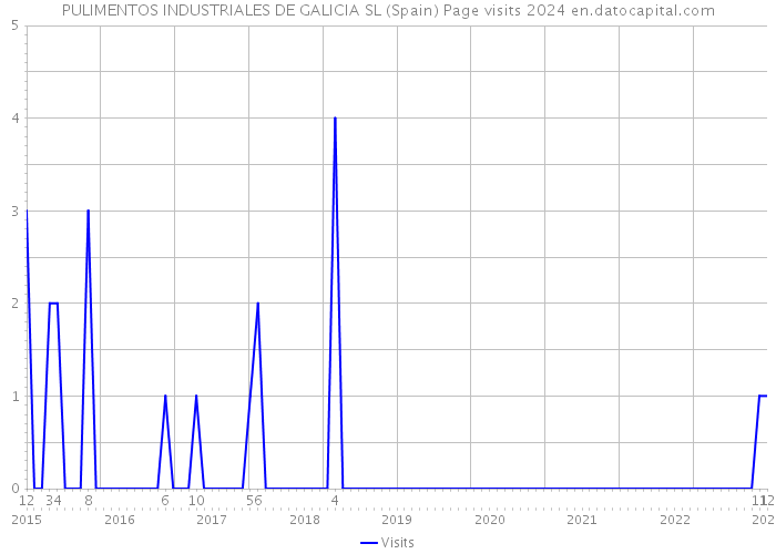 PULIMENTOS INDUSTRIALES DE GALICIA SL (Spain) Page visits 2024 