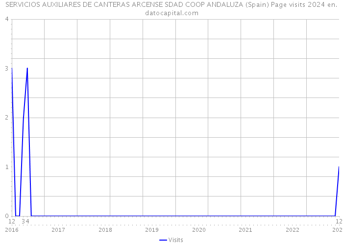 SERVICIOS AUXILIARES DE CANTERAS ARCENSE SDAD COOP ANDALUZA (Spain) Page visits 2024 