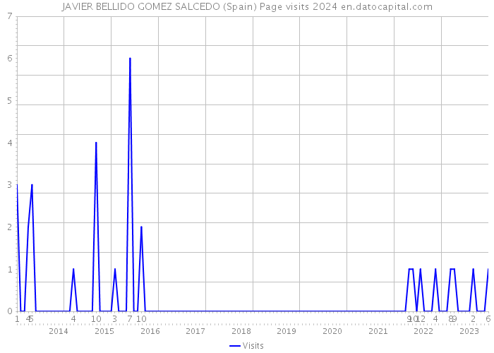 JAVIER BELLIDO GOMEZ SALCEDO (Spain) Page visits 2024 