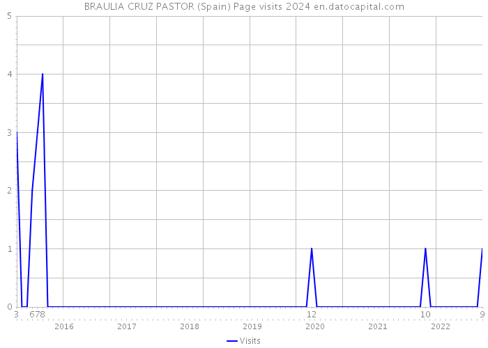 BRAULIA CRUZ PASTOR (Spain) Page visits 2024 