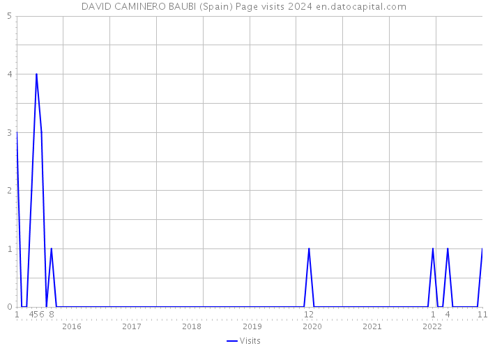 DAVID CAMINERO BAUBI (Spain) Page visits 2024 