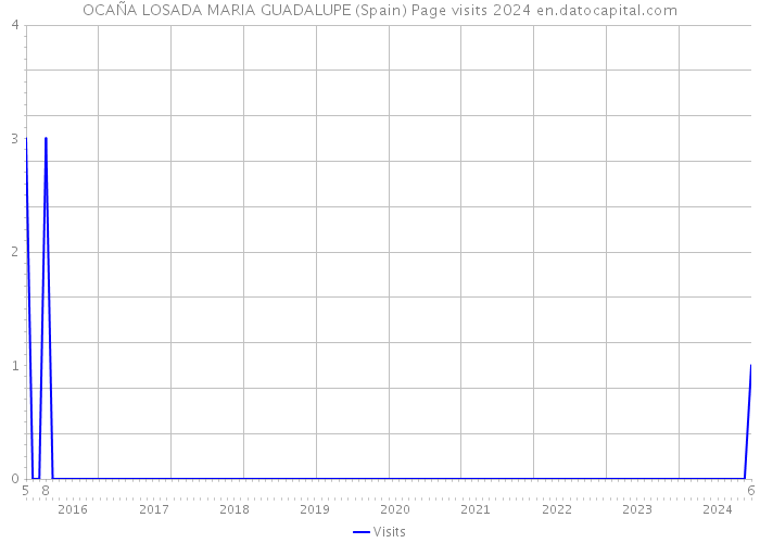 OCAÑA LOSADA MARIA GUADALUPE (Spain) Page visits 2024 