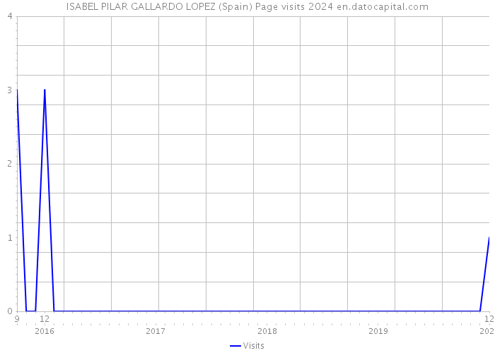 ISABEL PILAR GALLARDO LOPEZ (Spain) Page visits 2024 