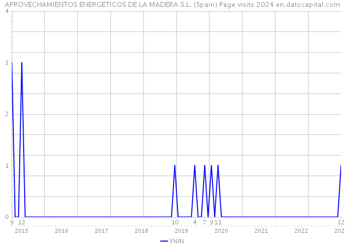 APROVECHAMIENTOS ENERGETICOS DE LA MADERA S.L. (Spain) Page visits 2024 