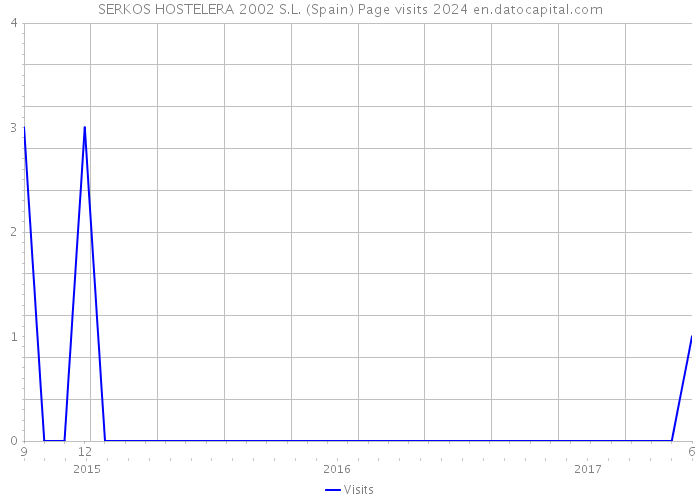 SERKOS HOSTELERA 2002 S.L. (Spain) Page visits 2024 