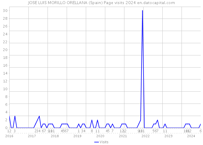JOSE LUIS MORILLO ORELLANA (Spain) Page visits 2024 