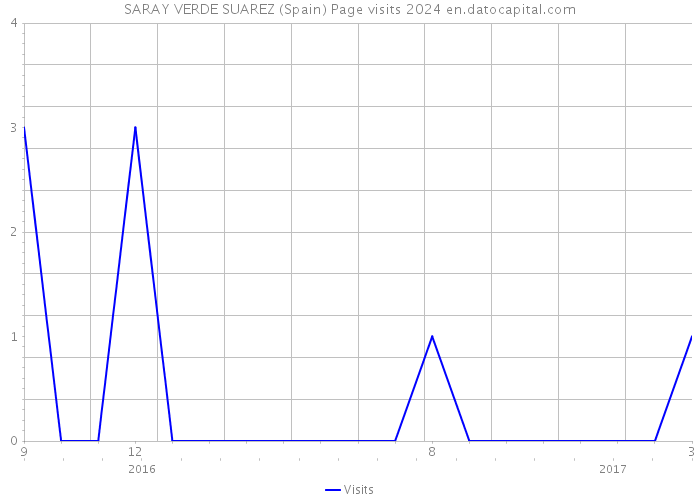 SARAY VERDE SUAREZ (Spain) Page visits 2024 