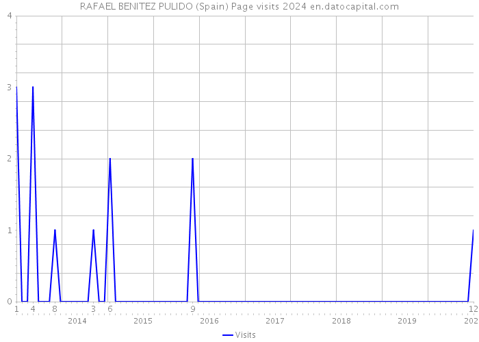 RAFAEL BENITEZ PULIDO (Spain) Page visits 2024 