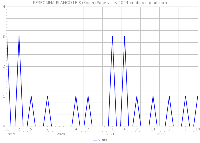 PEREGRINA BLANCO LEIS (Spain) Page visits 2024 