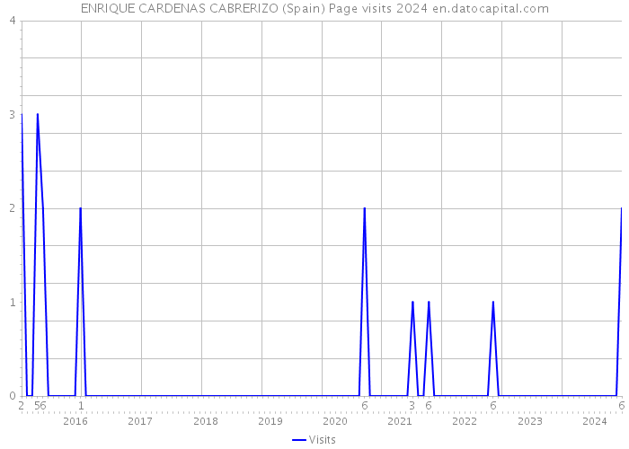 ENRIQUE CARDENAS CABRERIZO (Spain) Page visits 2024 