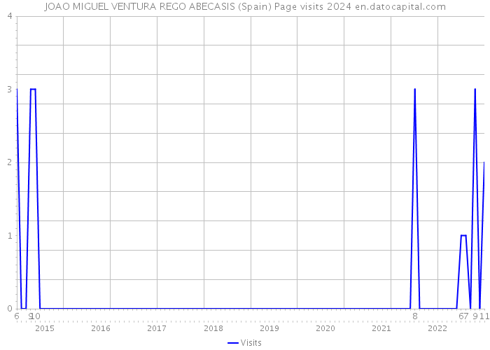JOAO MIGUEL VENTURA REGO ABECASIS (Spain) Page visits 2024 