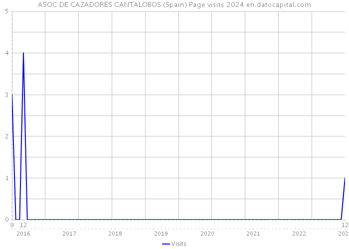 ASOC DE CAZADORES CANTALOBOS (Spain) Page visits 2024 