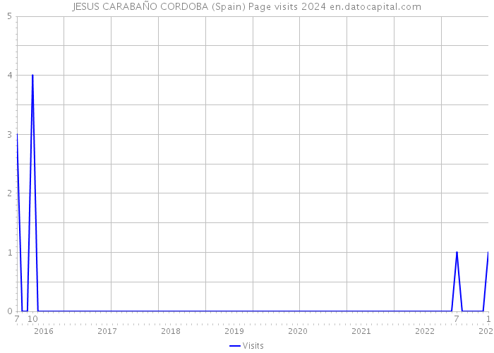 JESUS CARABAÑO CORDOBA (Spain) Page visits 2024 