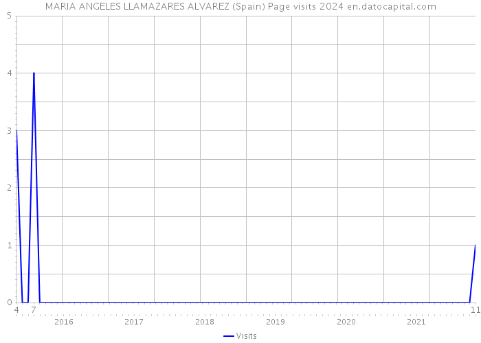 MARIA ANGELES LLAMAZARES ALVAREZ (Spain) Page visits 2024 