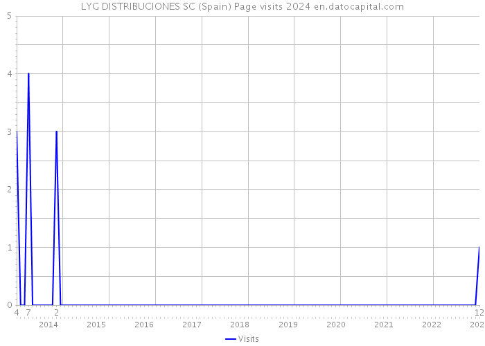 LYG DISTRIBUCIONES SC (Spain) Page visits 2024 