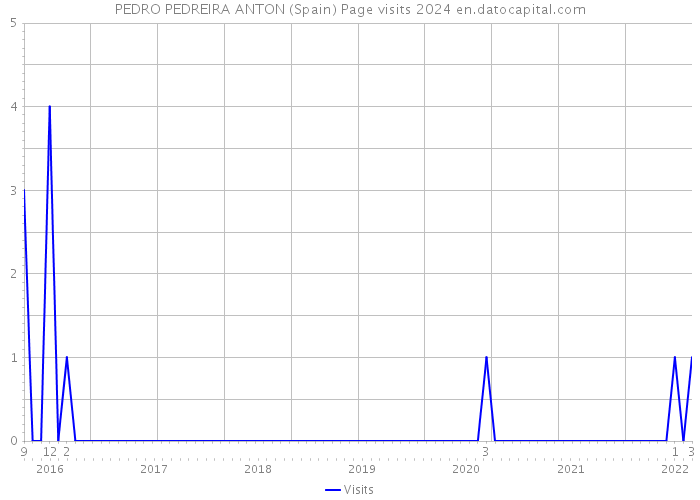 PEDRO PEDREIRA ANTON (Spain) Page visits 2024 