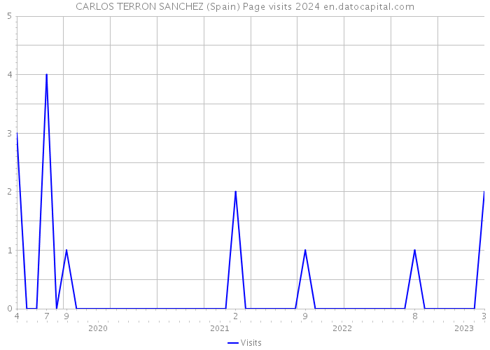 CARLOS TERRON SANCHEZ (Spain) Page visits 2024 