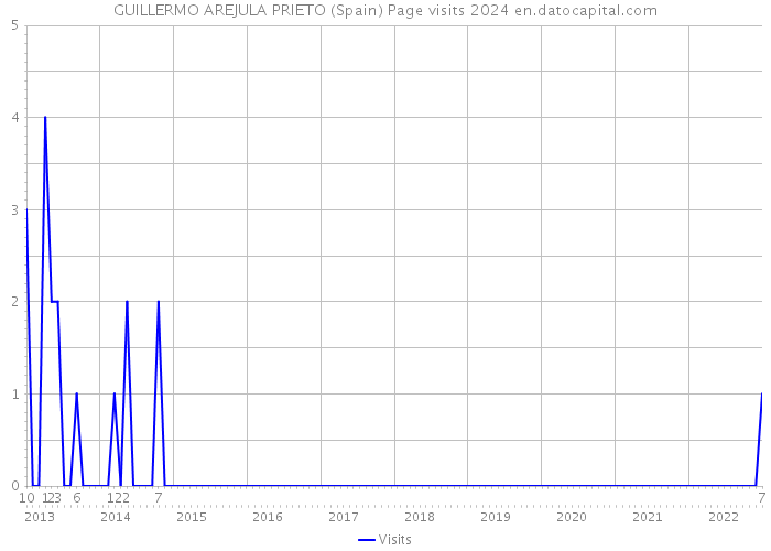 GUILLERMO AREJULA PRIETO (Spain) Page visits 2024 