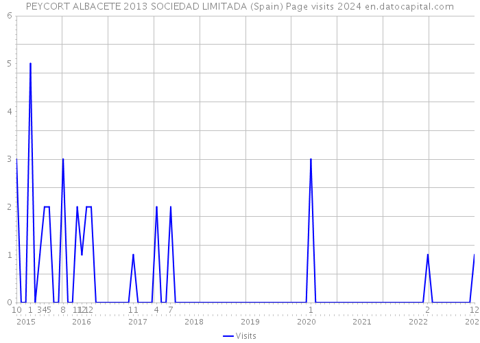PEYCORT ALBACETE 2013 SOCIEDAD LIMITADA (Spain) Page visits 2024 