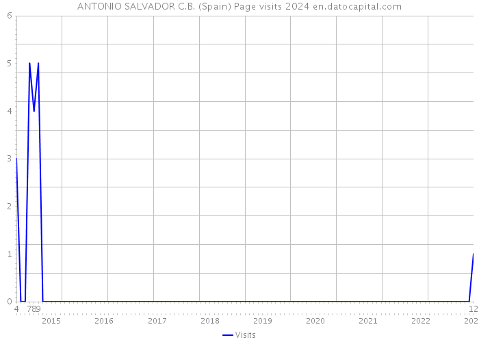 ANTONIO SALVADOR C.B. (Spain) Page visits 2024 