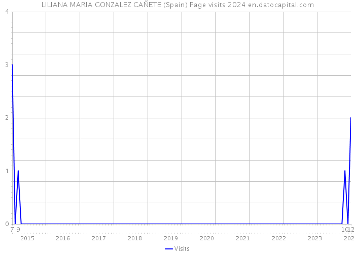 LILIANA MARIA GONZALEZ CAÑETE (Spain) Page visits 2024 
