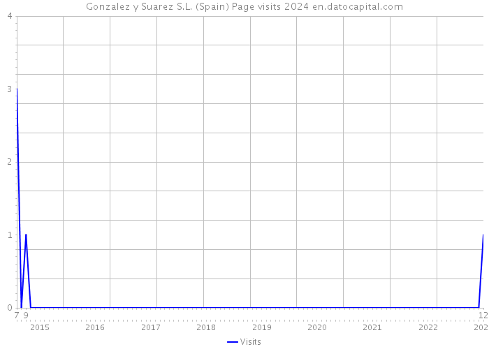 Gonzalez y Suarez S.L. (Spain) Page visits 2024 