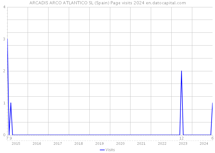 ARCADIS ARCO ATLANTICO SL (Spain) Page visits 2024 