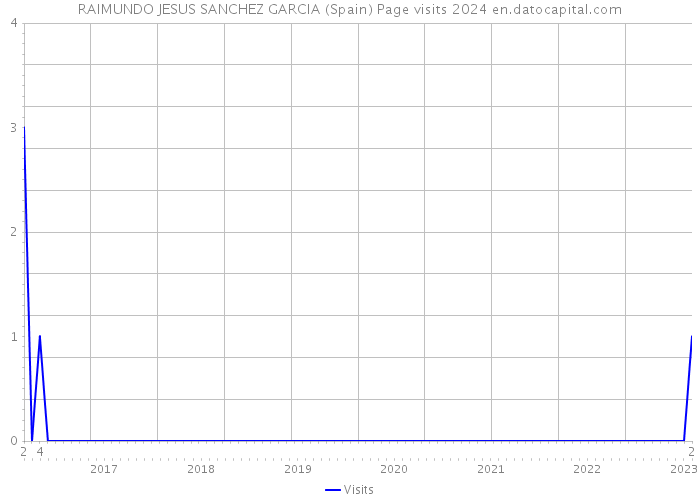 RAIMUNDO JESUS SANCHEZ GARCIA (Spain) Page visits 2024 