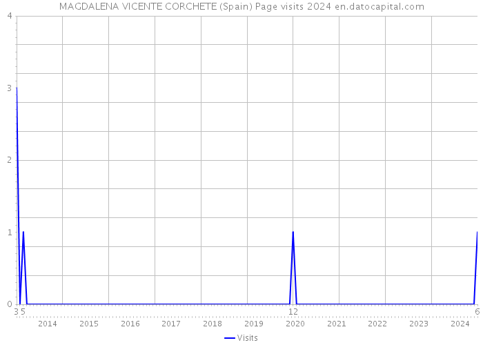 MAGDALENA VICENTE CORCHETE (Spain) Page visits 2024 