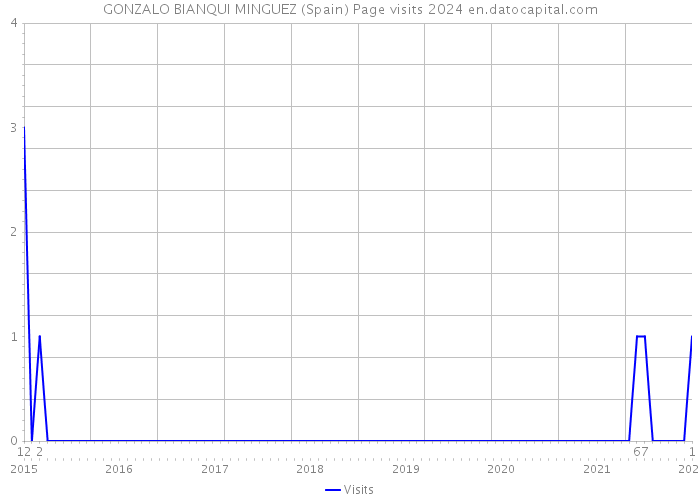 GONZALO BIANQUI MINGUEZ (Spain) Page visits 2024 