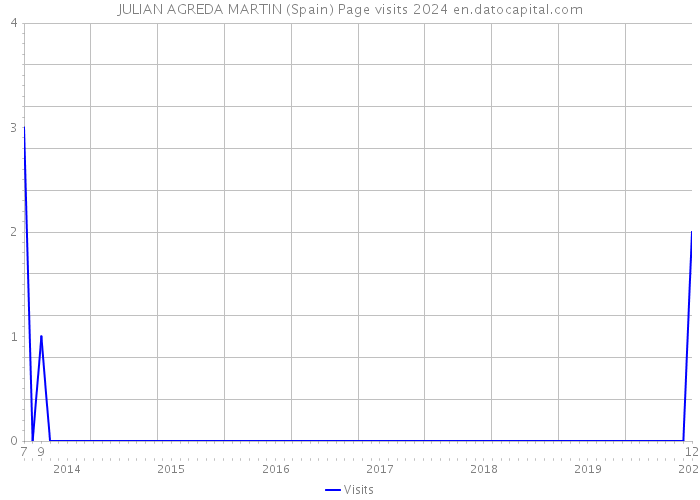 JULIAN AGREDA MARTIN (Spain) Page visits 2024 