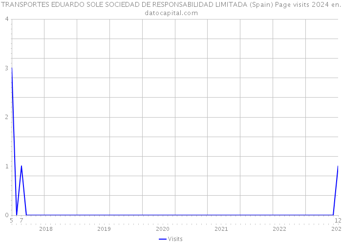 TRANSPORTES EDUARDO SOLE SOCIEDAD DE RESPONSABILIDAD LIMITADA (Spain) Page visits 2024 
