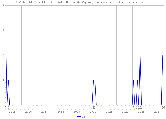 COMERCIAL MIGUEL SOCIEDAD LIMITADA. (Spain) Page visits 2024 
