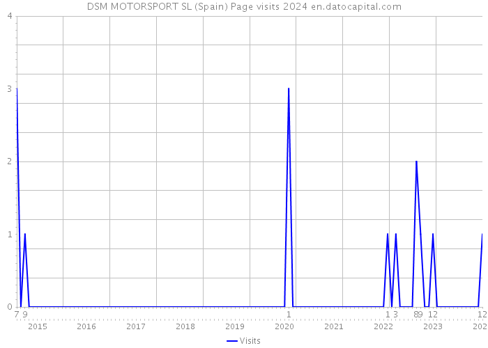 DSM MOTORSPORT SL (Spain) Page visits 2024 