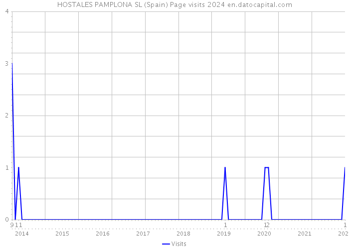 HOSTALES PAMPLONA SL (Spain) Page visits 2024 