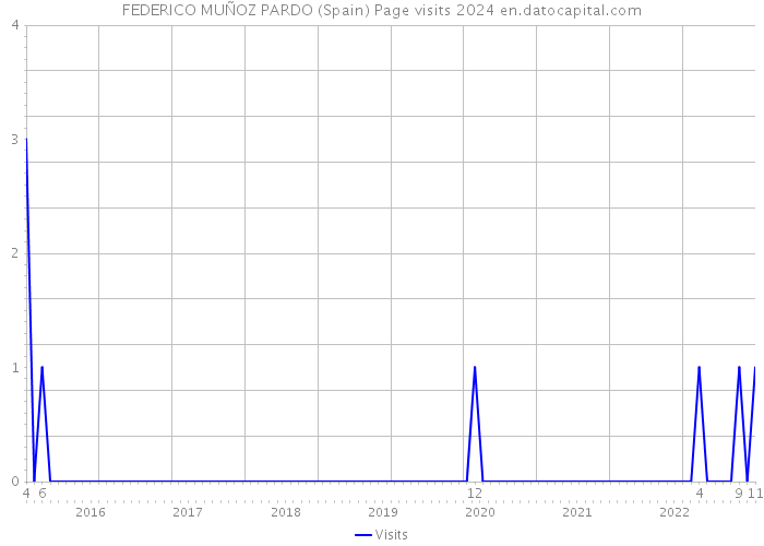 FEDERICO MUÑOZ PARDO (Spain) Page visits 2024 