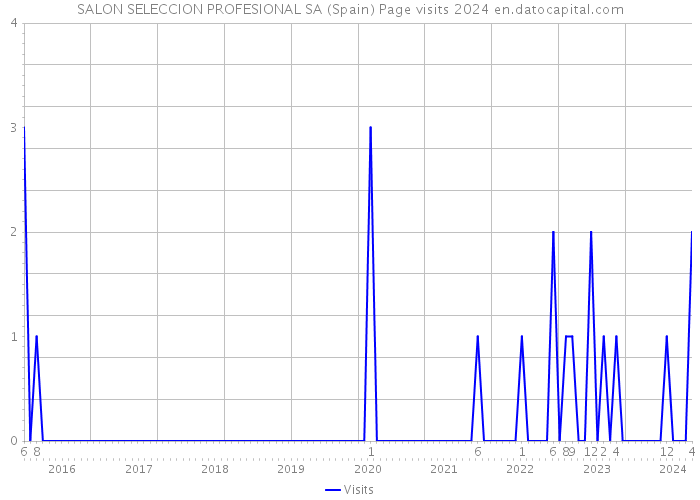 SALON SELECCION PROFESIONAL SA (Spain) Page visits 2024 