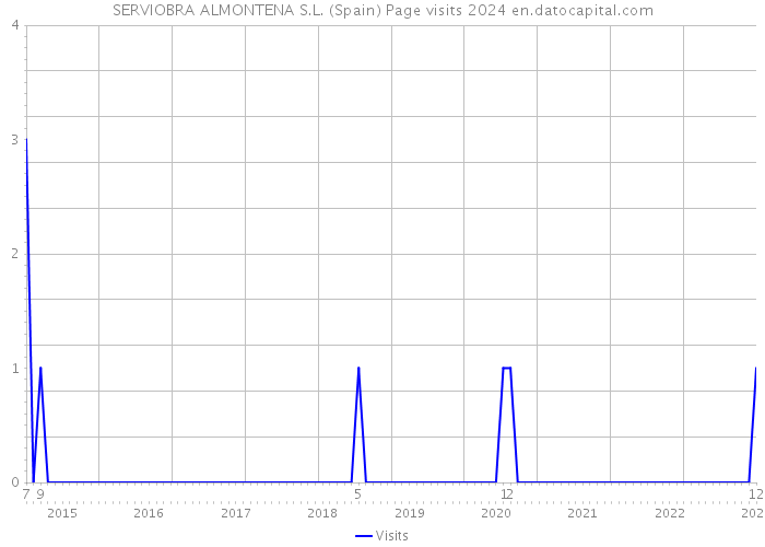 SERVIOBRA ALMONTENA S.L. (Spain) Page visits 2024 