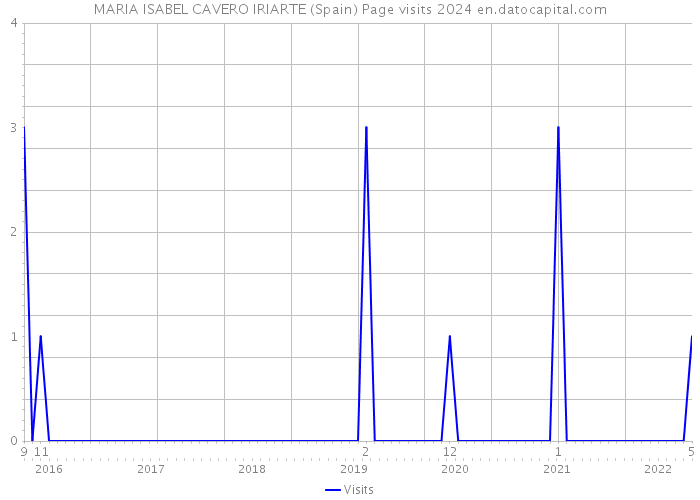 MARIA ISABEL CAVERO IRIARTE (Spain) Page visits 2024 