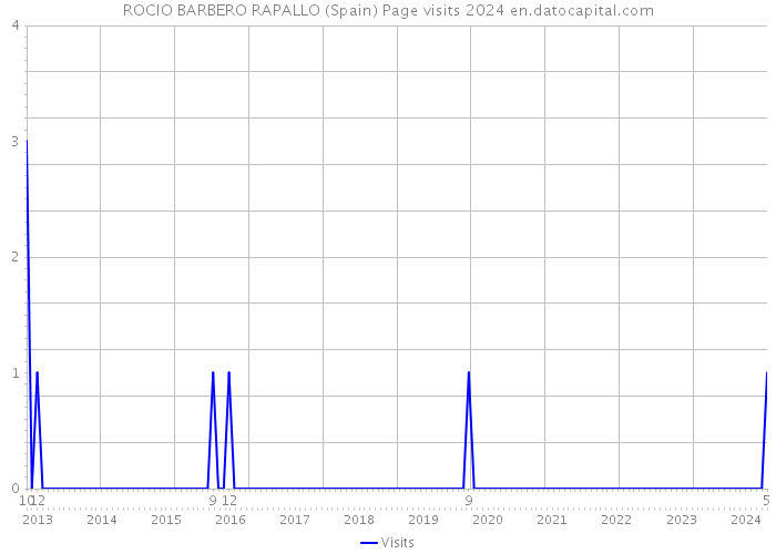 ROCIO BARBERO RAPALLO (Spain) Page visits 2024 