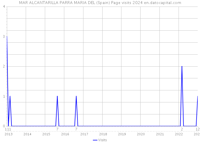 MAR ALCANTARILLA PARRA MARIA DEL (Spain) Page visits 2024 