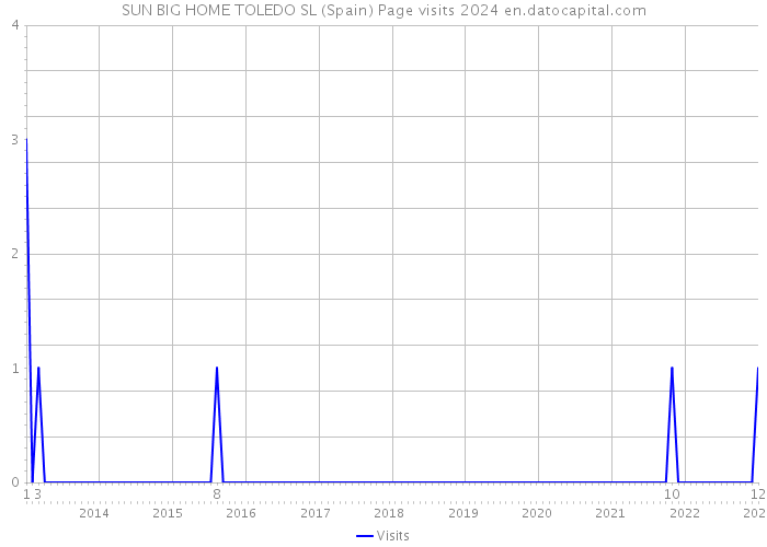 SUN BIG HOME TOLEDO SL (Spain) Page visits 2024 